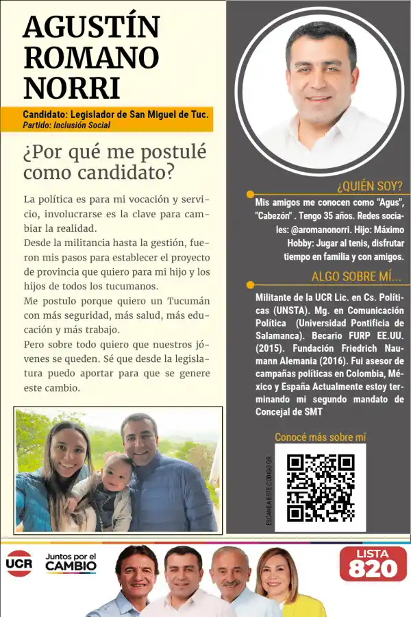 Candidatos en campaña: Agustín Romano Norri