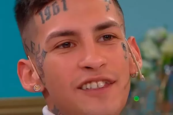 Con oro y diamantes: así es la nueva dentadura millonaria de L-Gante