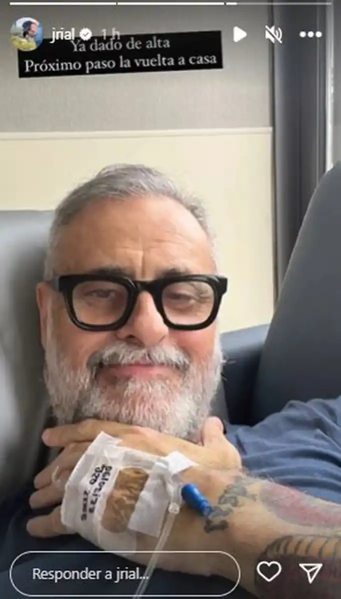 La primera selfie de Jorge Rial tras su internación