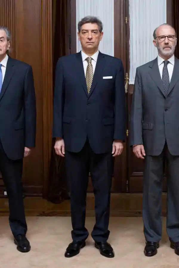 LOS AUTORES DE LOS VOTOS. Juan Carlos Maqueda, Horacio Rosatti (presidente) y Carlos Rosenkrantz.