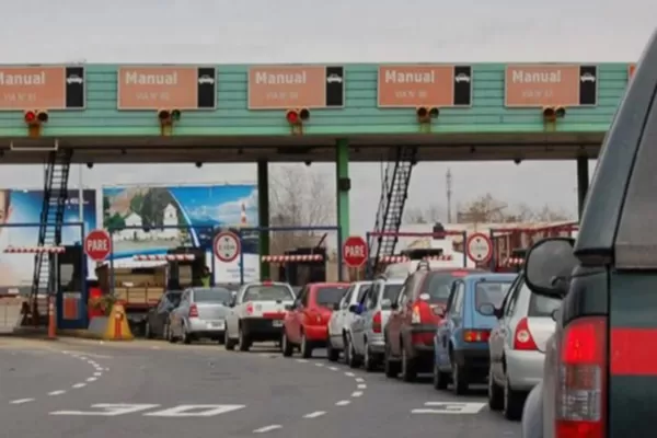 Los peajes de rutas y autopista nacionales aumentarán un 50% desde mañana