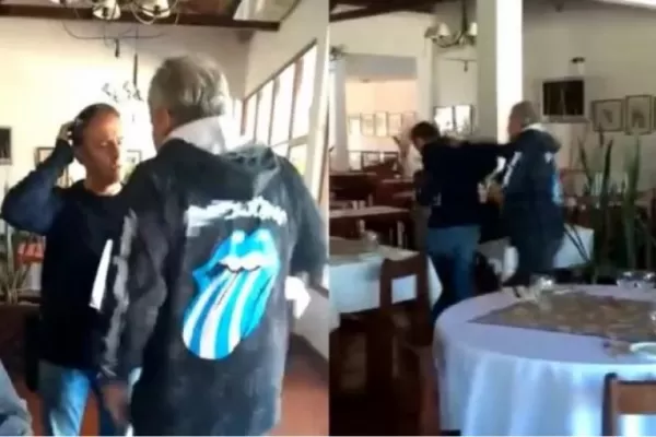 Video: reconoció a su estafador, lo increpó y lo golpeó en un restaurante