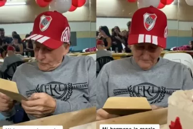 Video: la conmovedora reacción de un abuelo al saber que conocerá el Monumental de River por primera vez