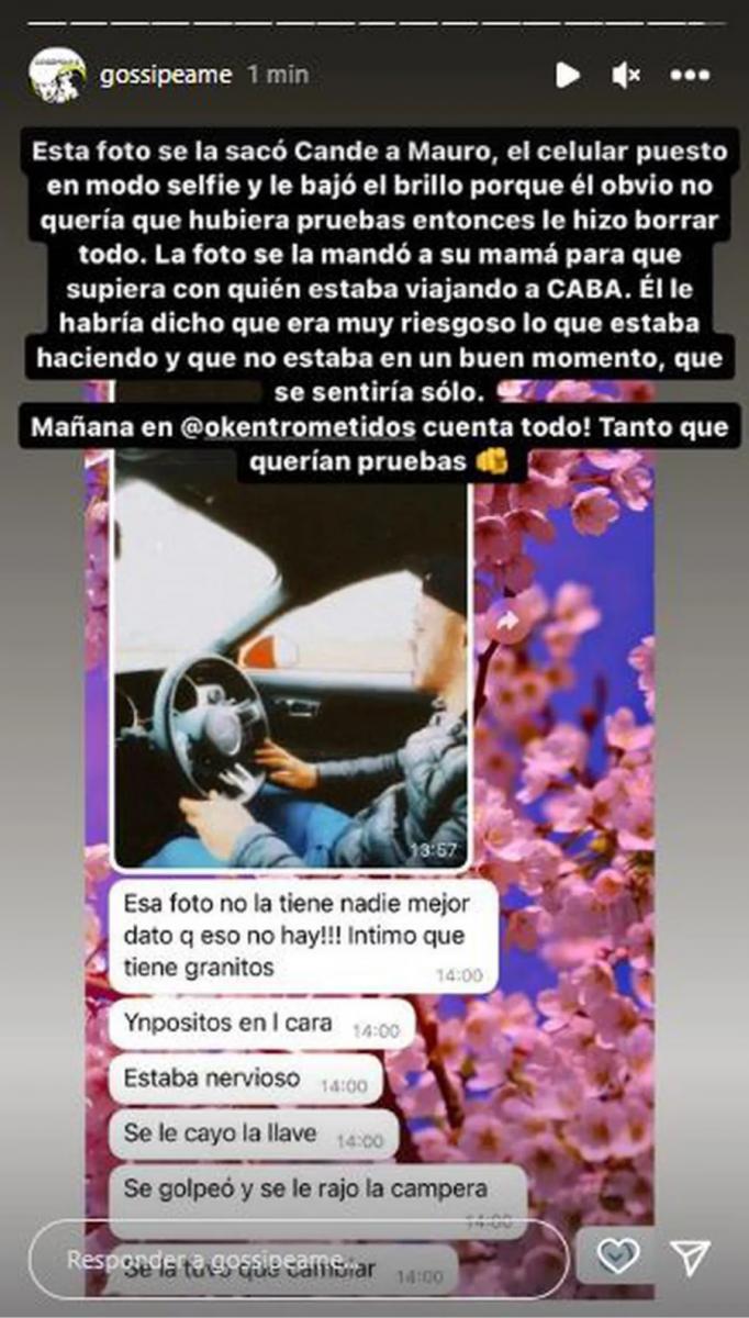 Gossipeame publicó la primera prueba de la supuesta infidelidad de Mauro Icardi a Wanda Nara. (Foto: Captura Instagram /gossipeame)