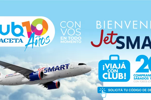 Volá con este nuevo descuento que te trae Club LA GACETA