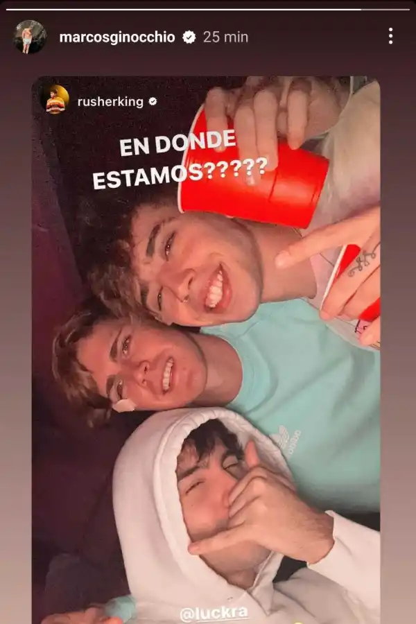 Marcos, Ruser y Luckra en la Fiesta Bresh