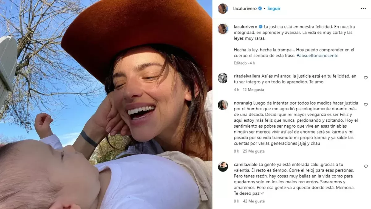 El acompañamiento de Calu a Thelma en redes