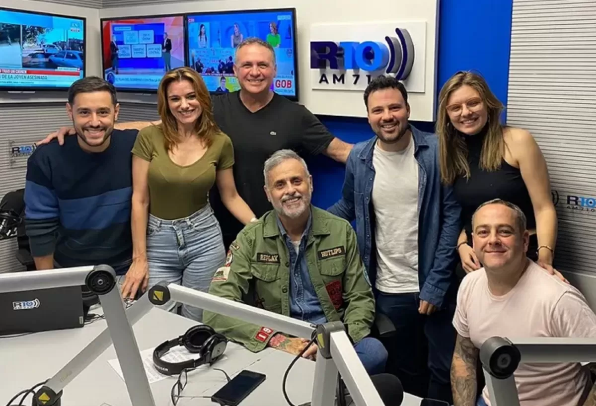 Jorge Rial junto a sus compañeros de Radio 10
