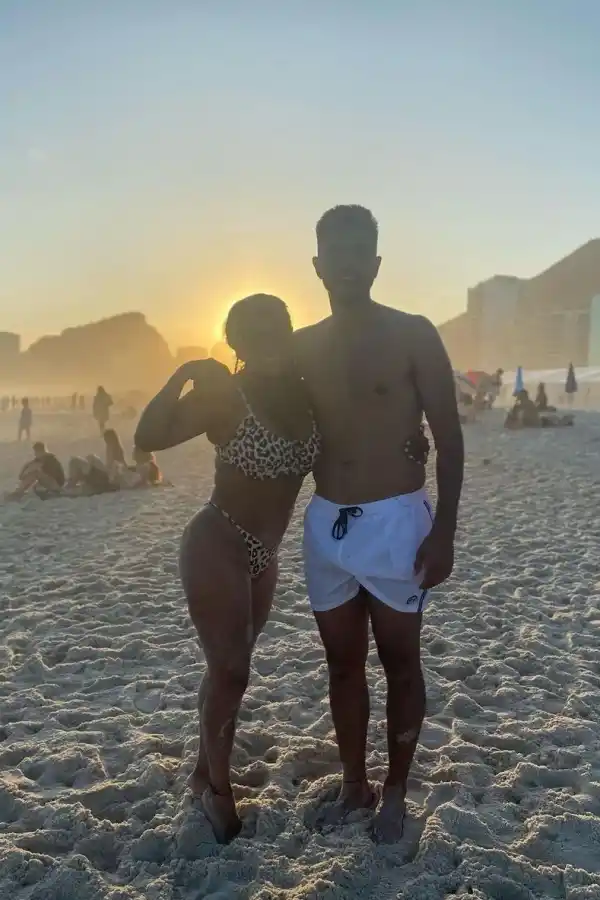 Gladys La Bomba Tucumana durante sus vacaciones en Brasil