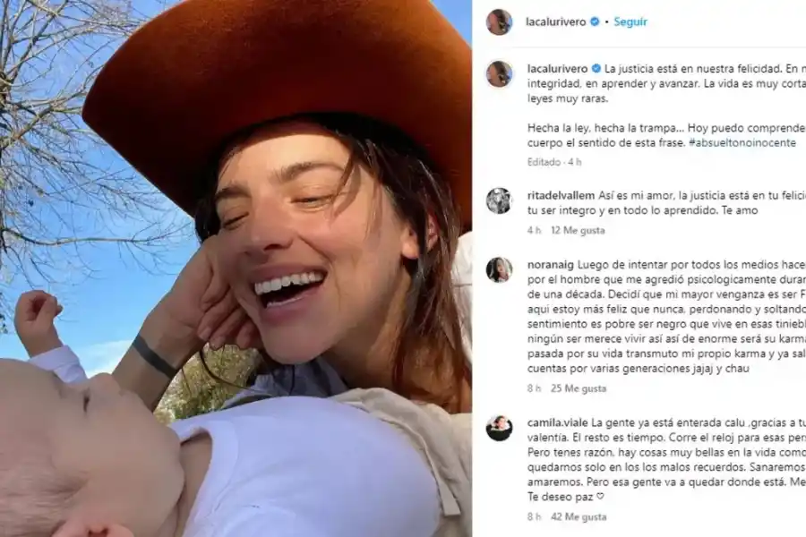 El acompañamiento de Calu a Thelma en redes