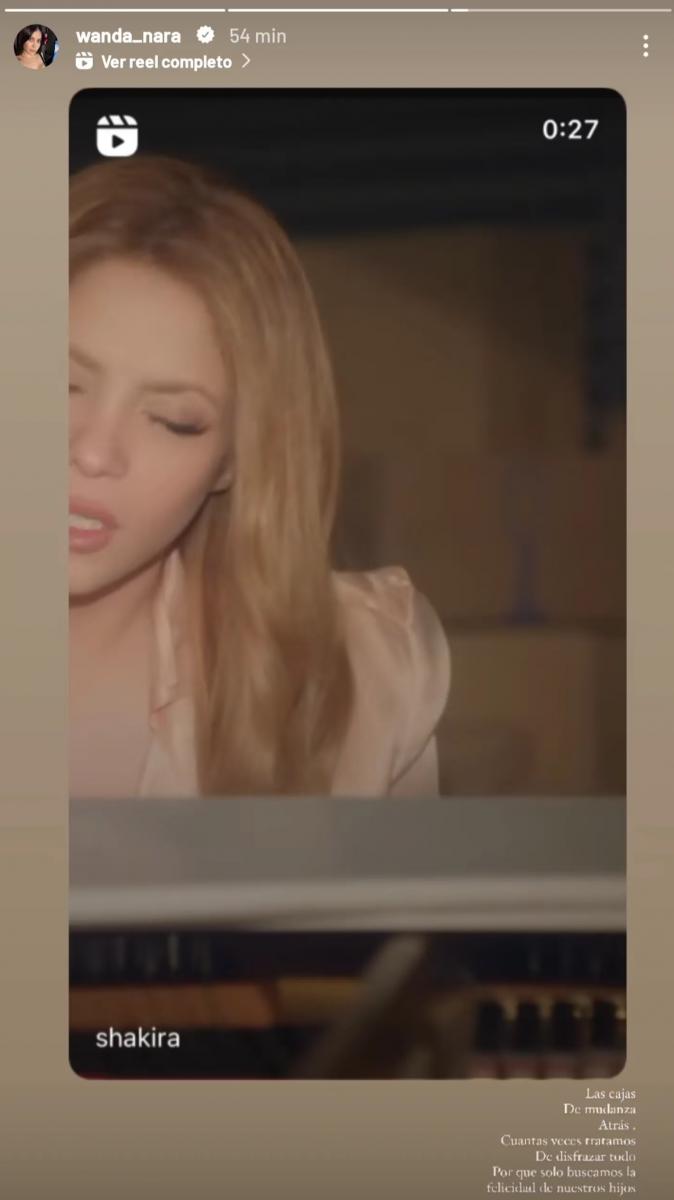 La reflexión de Wanda Nara sobre la nueva canción de Shakira.