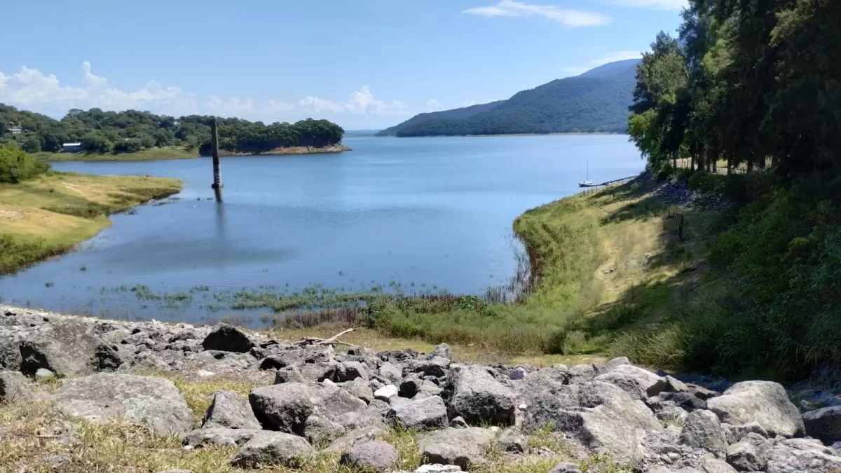 Nivel del espejo de agua en marzo último. 