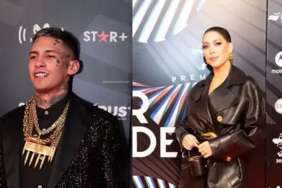 Wanda Nara y L- Gante: reencuentro y mucha complicidad en los Premios Gardel