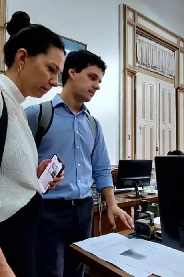 DE JUNTOS POR EL CAMBIO. Omodeo y López Guzmán, dirigentes de CREO.