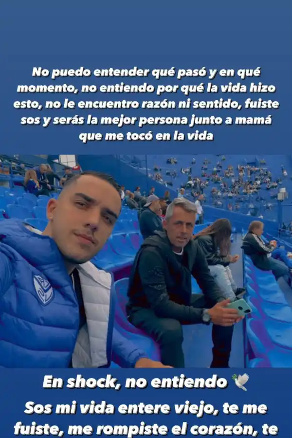 La desgarradora despedida del hijo del ex jugador de Atlético que murió de un infarto