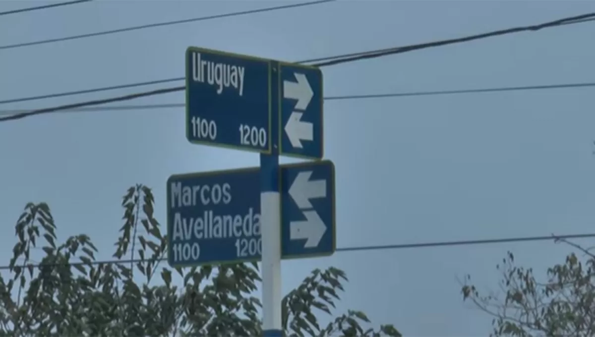 CERCA DEL MICROCENTRO. El accidente ocurrió en las inmediaciones de Marco Avellaneda y Uruguay.
