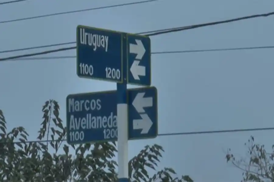 CERCA DEL MICROCENTRO. El accidente ocurrió en las inmediaciones de Marco Avellaneda y Uruguay.