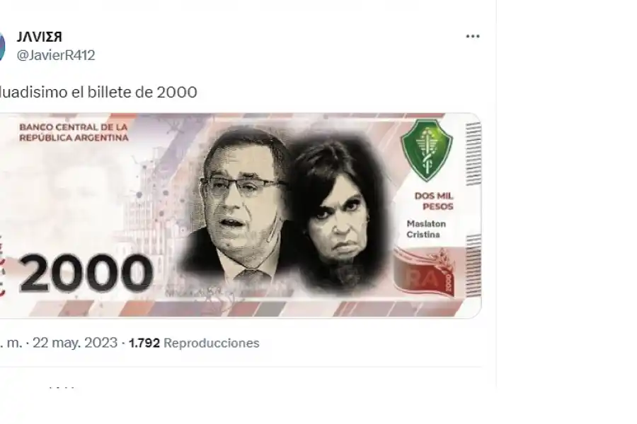 Salieron los nuevos billetes de $2.000 y estallaron los memes