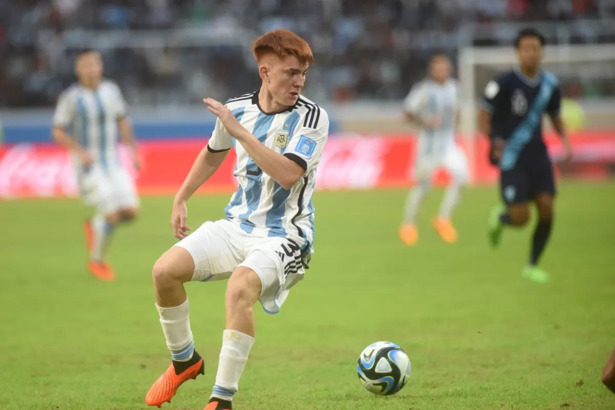 VALENTÍN BARCO se lució en el encuentro de hoy. 