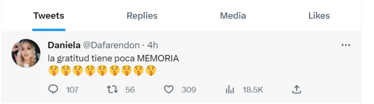 La publicación de la esposa de Armani