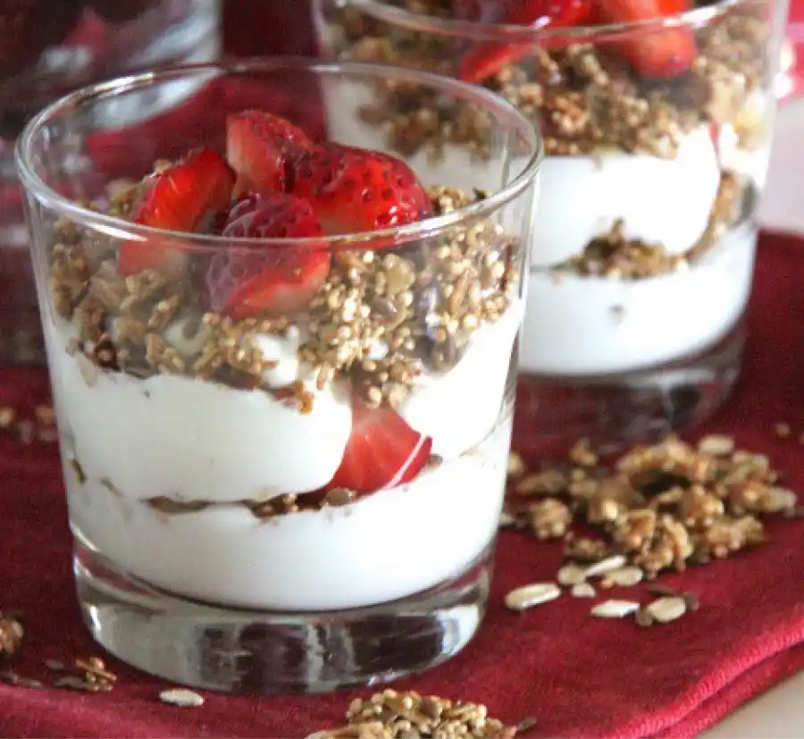 Yogurt con quinoa.