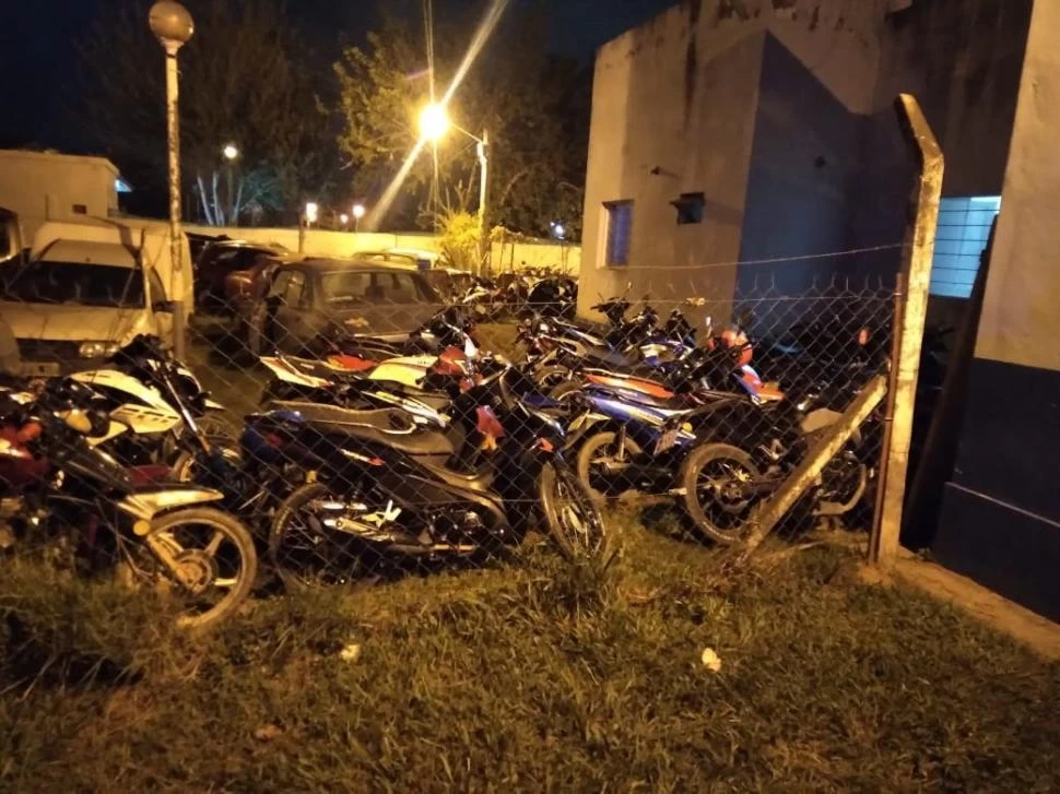 DECOMISADAS. Algunas de las motos que la Policía secuestró ayer. 
