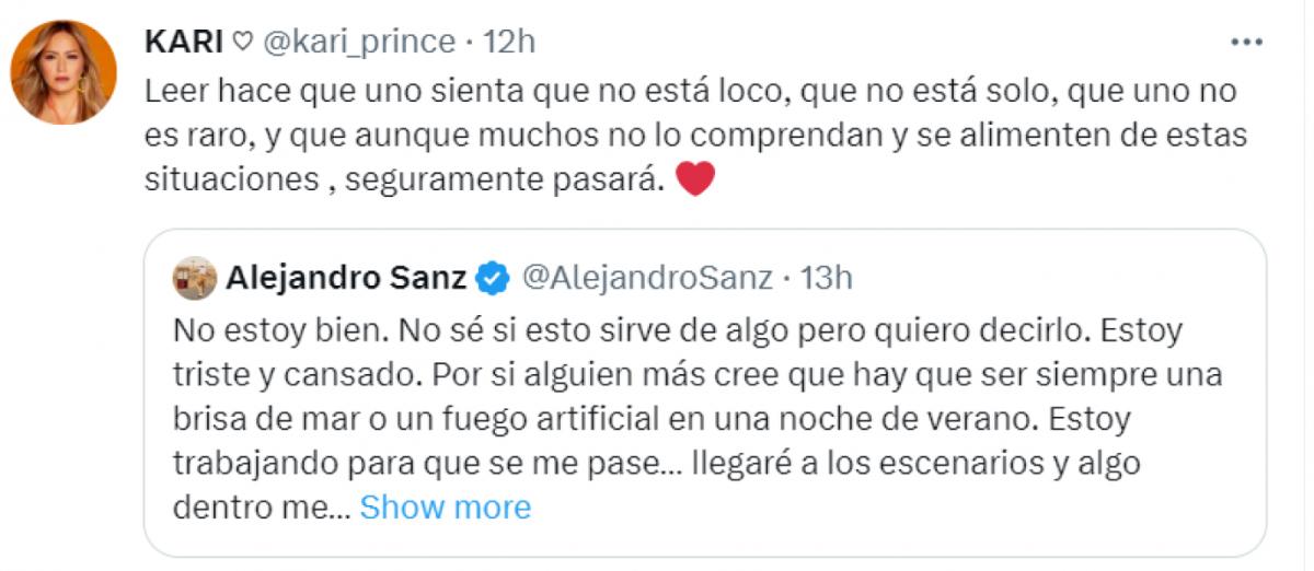 Preocupación por la salud de Alejandro Sanz: “No estoy bien; estoy triste y cansado”