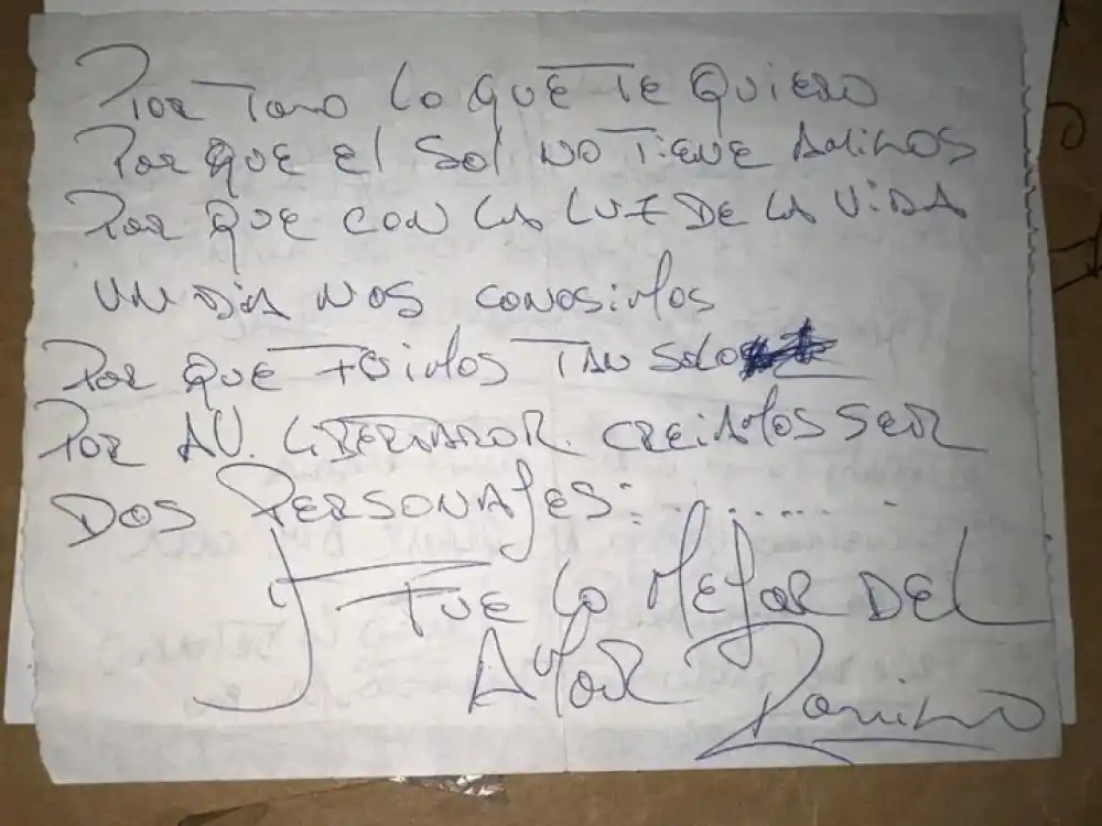 Marixa Balli dio a concer una inédita carta del “Potro” Rodrigo: “Fue lo mejor del amor”