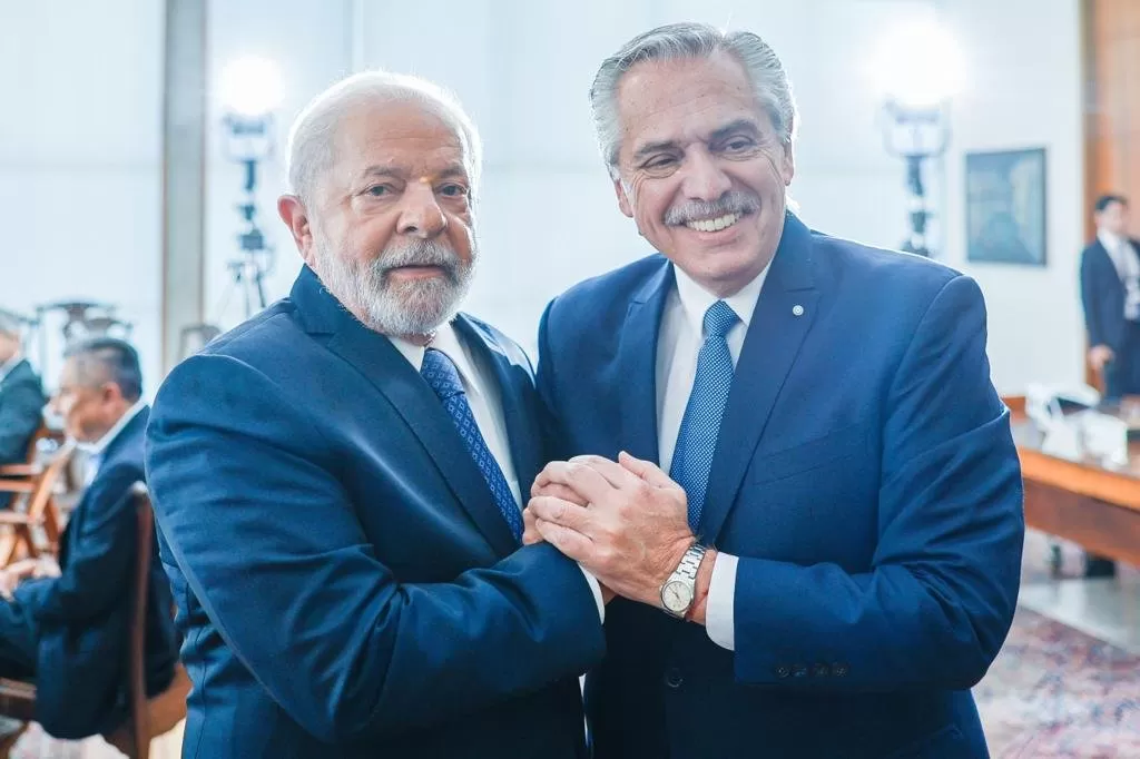 Lula da Silva y Alberto Fernández. NA
