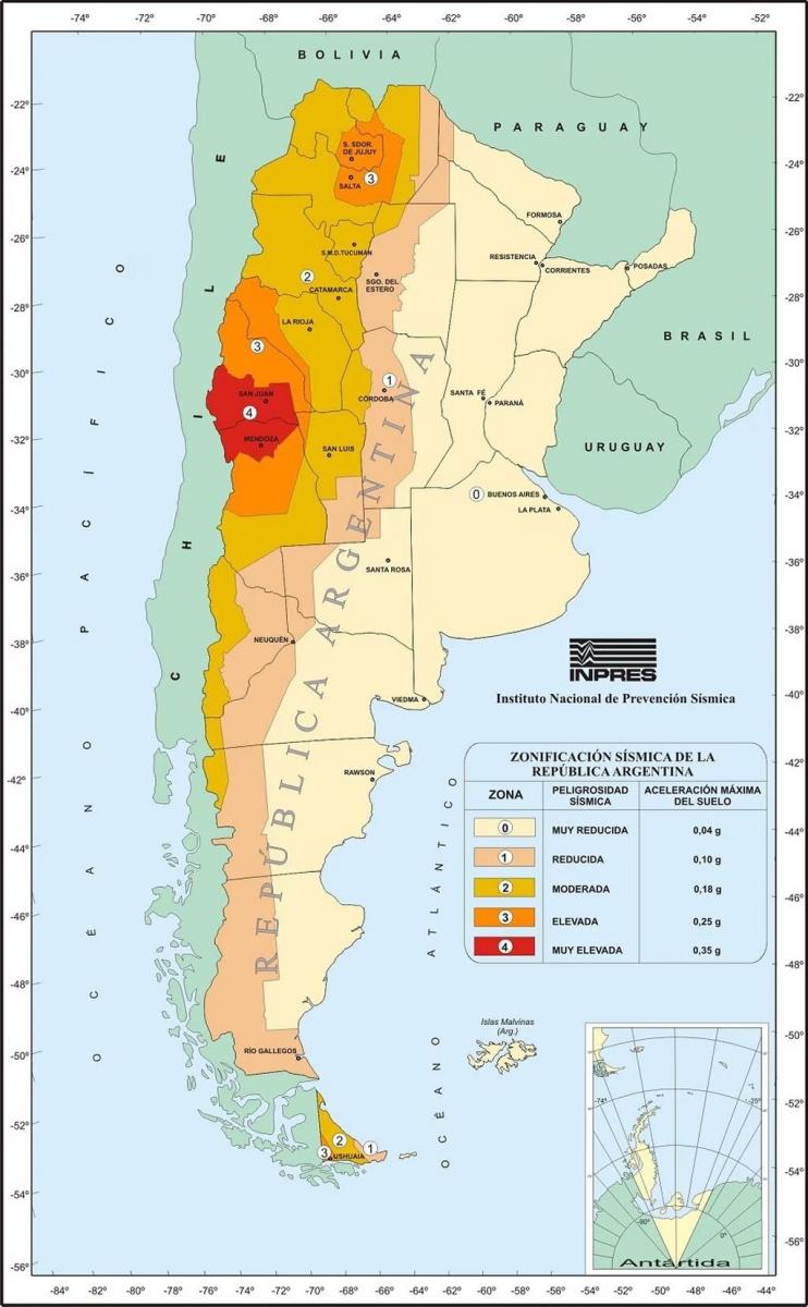 Actualizaron el mapa sísmico de Argentina: cuál es la nueva situación de Tucumán