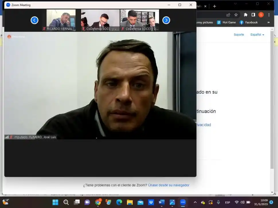 COMPLICADO. José Luis Fumero en un momento de las audiencias. 