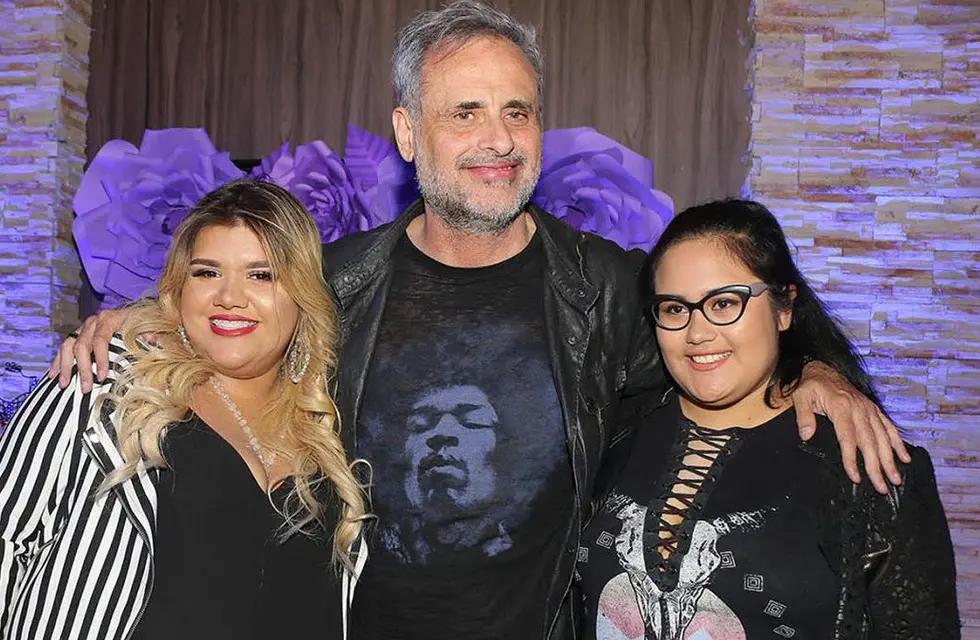 Jorge Rial junto a sus hijas, Morena y Rocío