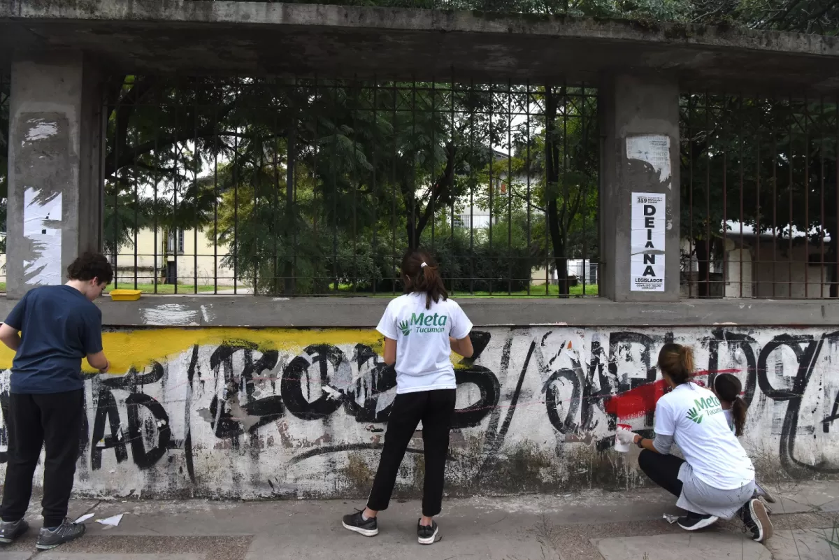 Revalorizaron las paredes de la Quinta Agronómica. LA GACETA / FOTO DE ANALÍA JARAMILLO 