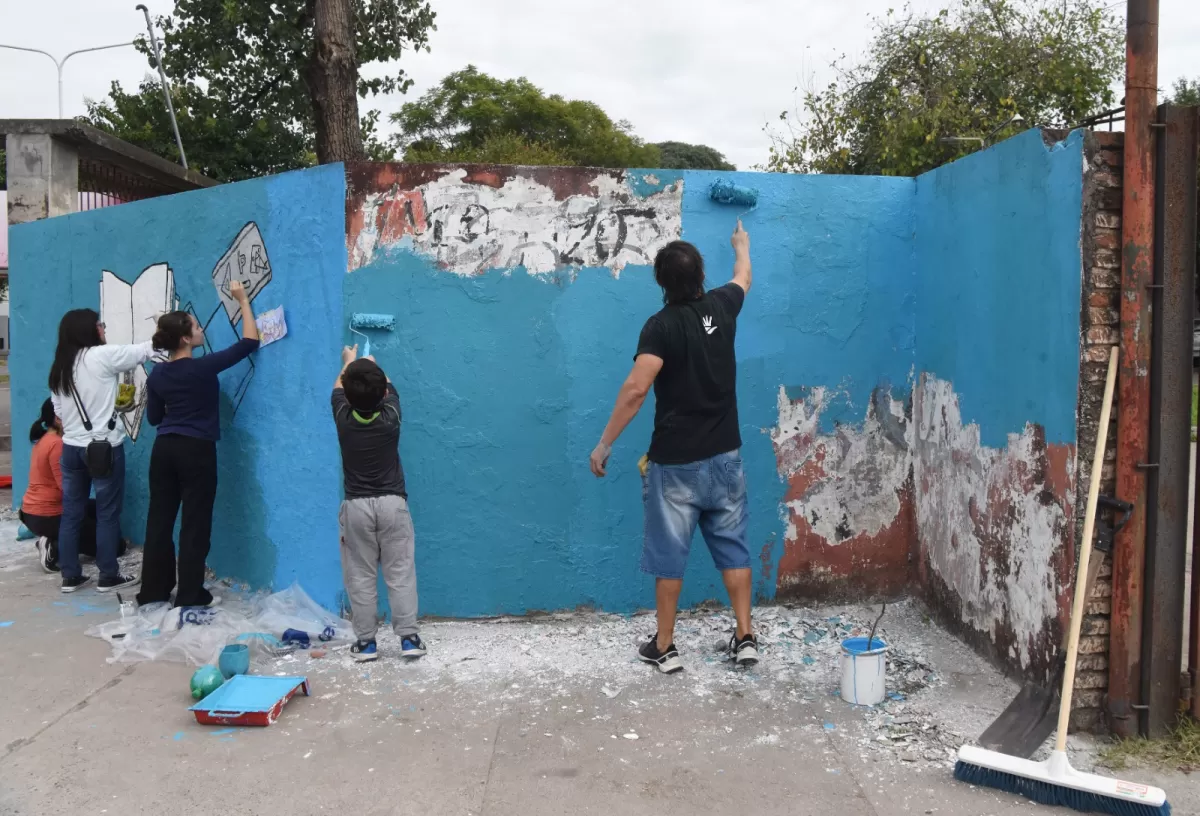Revalorizaron las paredes de la Quinta Agronómica. LA GACETA / FOTO DE ANALÍA JARAMILLO 