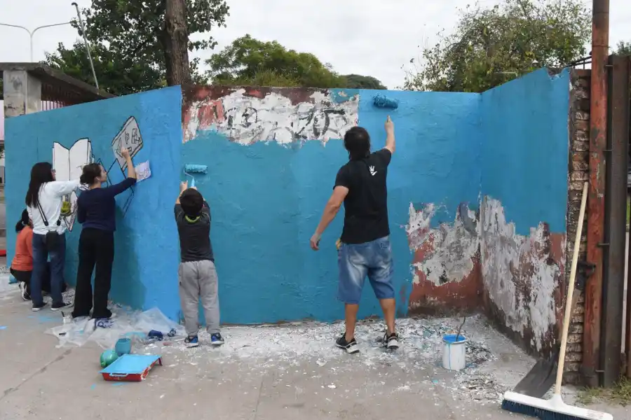 Revalorizaron las paredes de la Quinta Agronómica. LA GACETA / FOTO DE ANALÍA JARAMILLO 