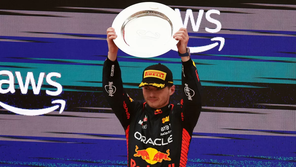 UNA COSTUMBRE. Max Verstappen subió a lo más alto del podio en cinco de las siete carrera de la temporada y se encamina al tricampeonato.