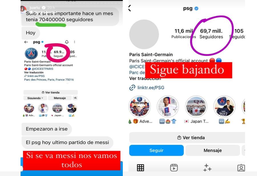 Tendencia que crece: el PSG pierde millones de seguidores en sus redes sociales tras la salida de Lionel Messi
