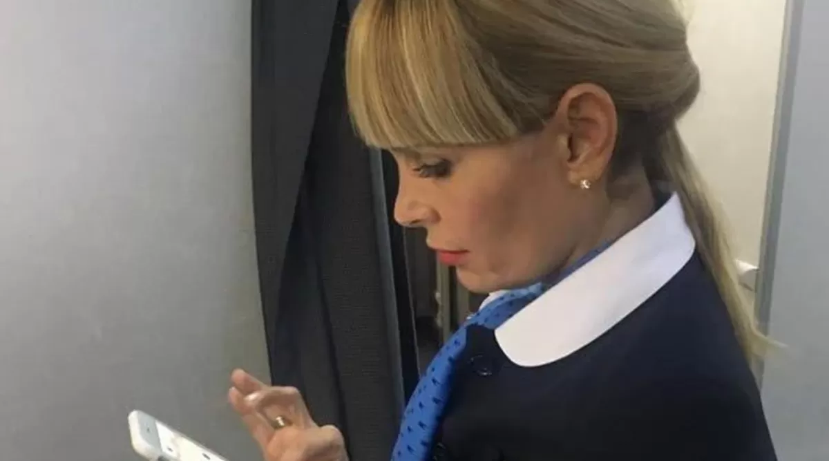 Daniela Carbone, la azafata detenida por amenaza de bomba a un avión