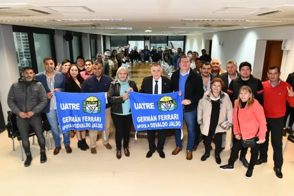 Sindicalistas de Uatre se reunieron con Jaldo en el tramo final de la campaña electoral