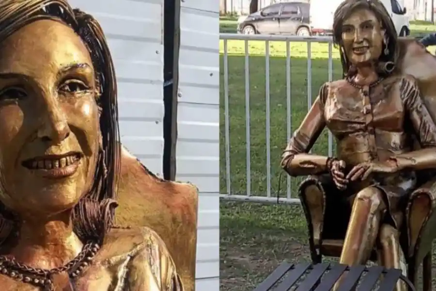 Así es la estatua de Mirtha Legrand