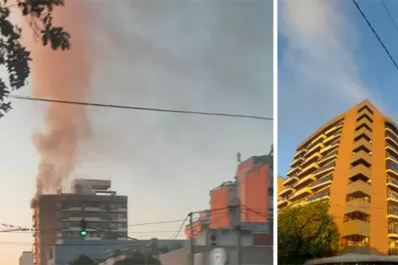 Dos personas tuvieron que ser asistidas en un incendio en Barrio Sur