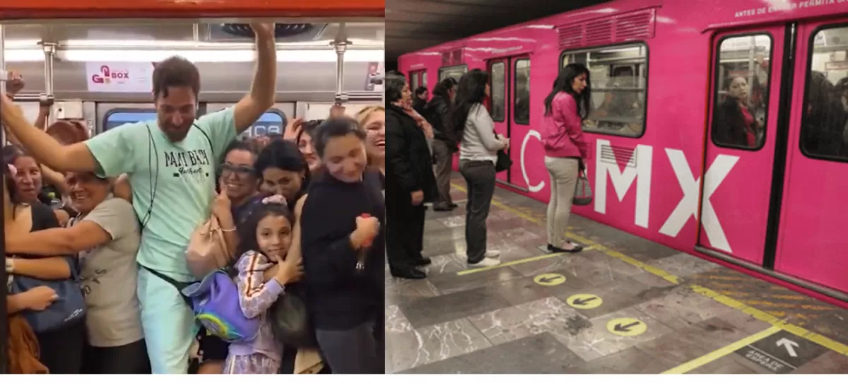 Video: La manoseada va gratis, un turista pasó un incómodo momento en el vagón de mujeres de un subte en México