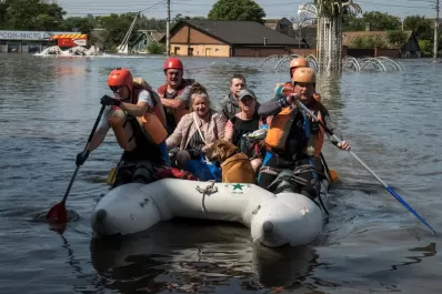 Se inundaron 600 km2 tras la rotura de la presa en Ucrania