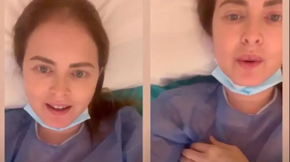 Silvina Luna grabó un crudo video antes de entrar al quirófano