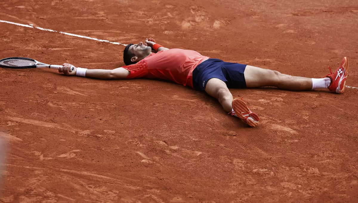 ADELANTE. Novak Djokovic, flamante ganador del Roland Garros, logró superar a Rafael Nadal en la cantidad de títulos de Grand Slam conseguidos a lo largo de su carrera.