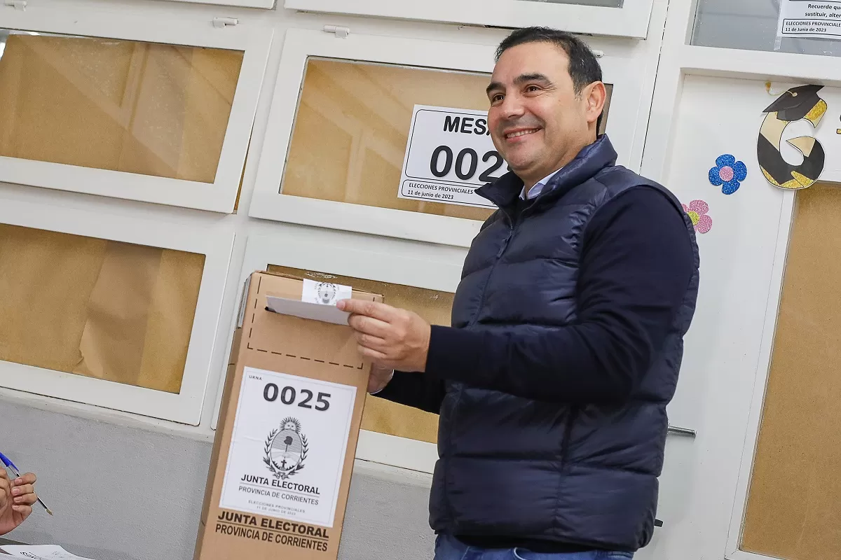 EL GOBERNADOR de Corrientes ya se da por ganador en su reelección. 