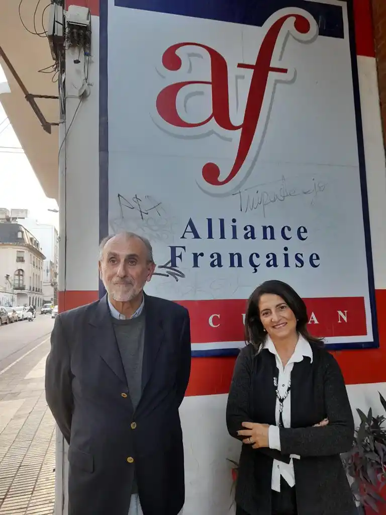 DIRECTIVOS DE LA AF. La profesora Mariana Sawaya y el abogado Eduardo Posse Cuezzo. 