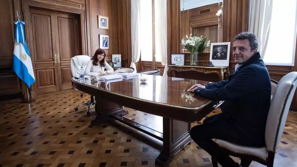 Cristina Fernández de Kirchner y Sergio Massa. 