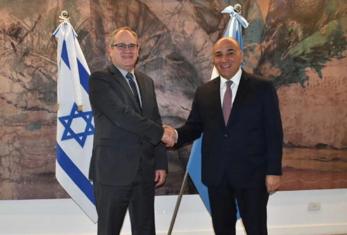 En la CABA, Juan Manzur se reunió con el embajador de Israel en Argentina