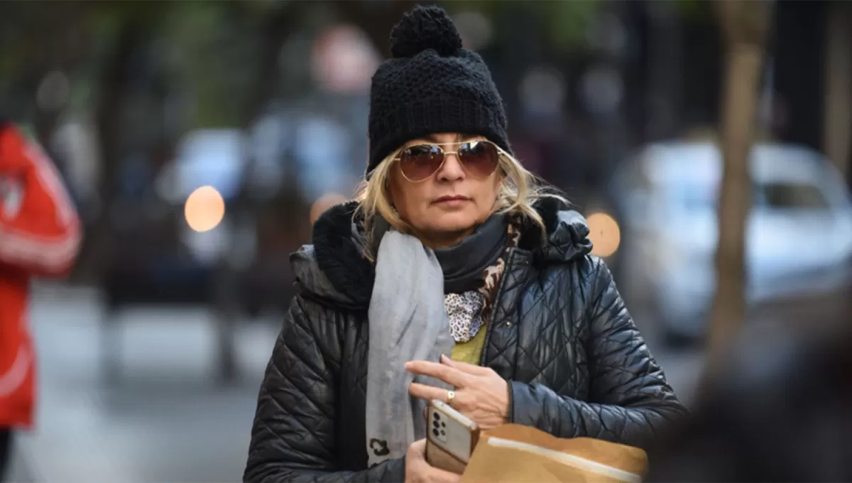 MUCHO ABRIGO. La sensación térmica de esta mañana llegó hasta 1 °C.